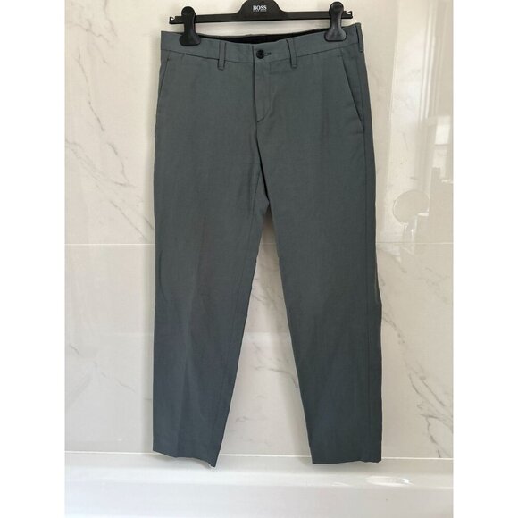 MARIO MATTEO Cotton Linen Casual Pants Cotton Chino Khaki Made in Italy Size 32 - Picture 2 of 8